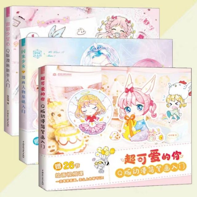 Combo 03 Art book Chibi 1,2+ Art book nhân vật Anime