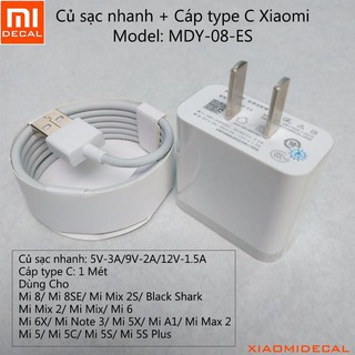 [CHÍNH HÃNG] Bộ sạc nhanh QUICK CHARGE 3.0 XIAOMI 1 ĐỔI 1