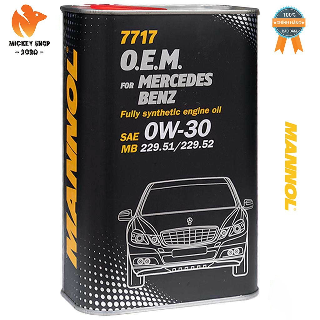 [Pro] Nhớt MANNOL 0W-30 SN/CF O.E.M Cho Xe Mercedes Benz 7717 – 4 Lít Hàng Đức Cao Cấp Chính Hãng – Mickey2020shop