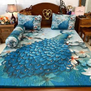 Bộ ga gối drap thun 5d mát lạnh