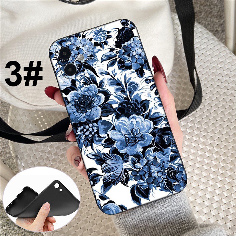 iPhone XR X Xs Max 7 8 6s 6 Plus 7+ 8+ 5 5s SE 2020 Soft Silicone Cover Phone Case Casing MD114 Floral flower