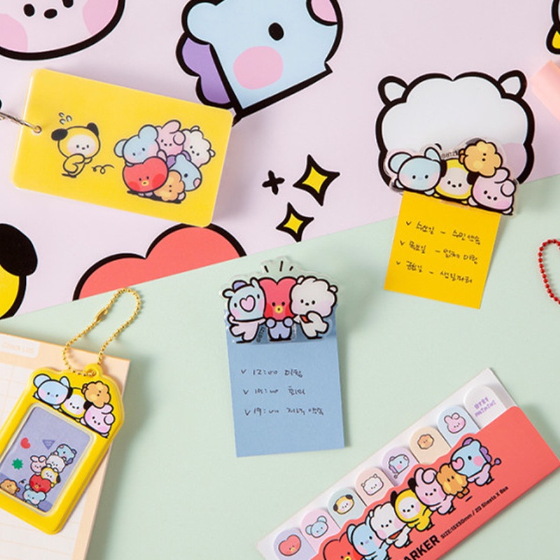 Bộ kẹp nam châm bằng acrylic in hình BTS BT21