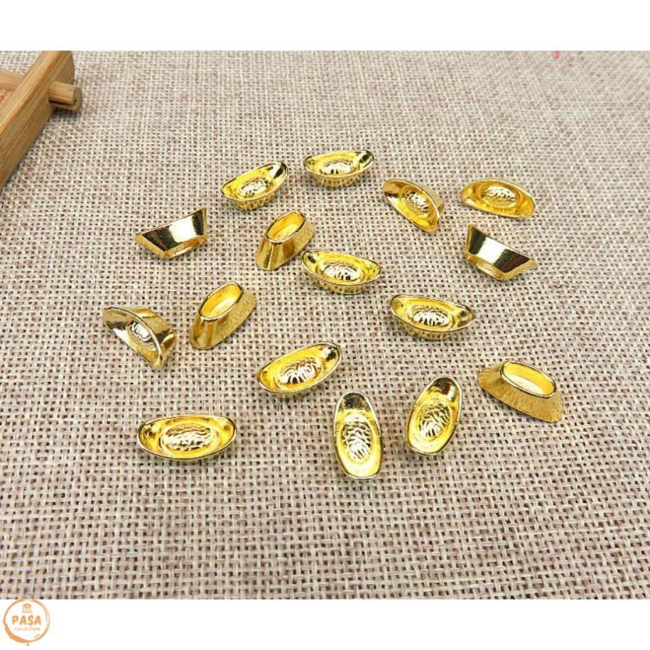 Combo 3 Thỏi vàng Thần Tài KIM NGUYÊN BẢO cỡ 2.8cm , phong thủy hút tài nạp lộc, giàu sang, no đủ...