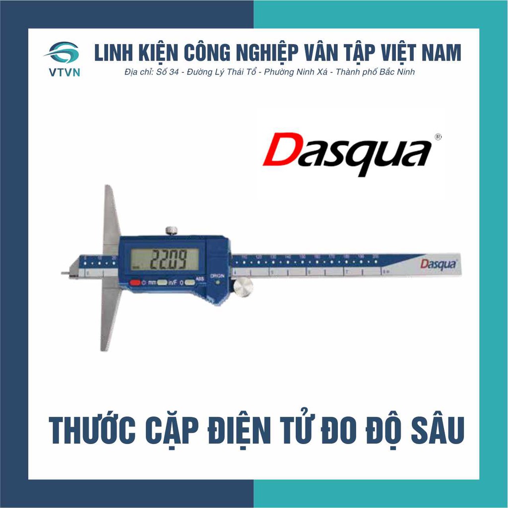 Thước cặp điện tử đo độ sâu 150mm hàng chính hãng DASQUA, độ bền cao