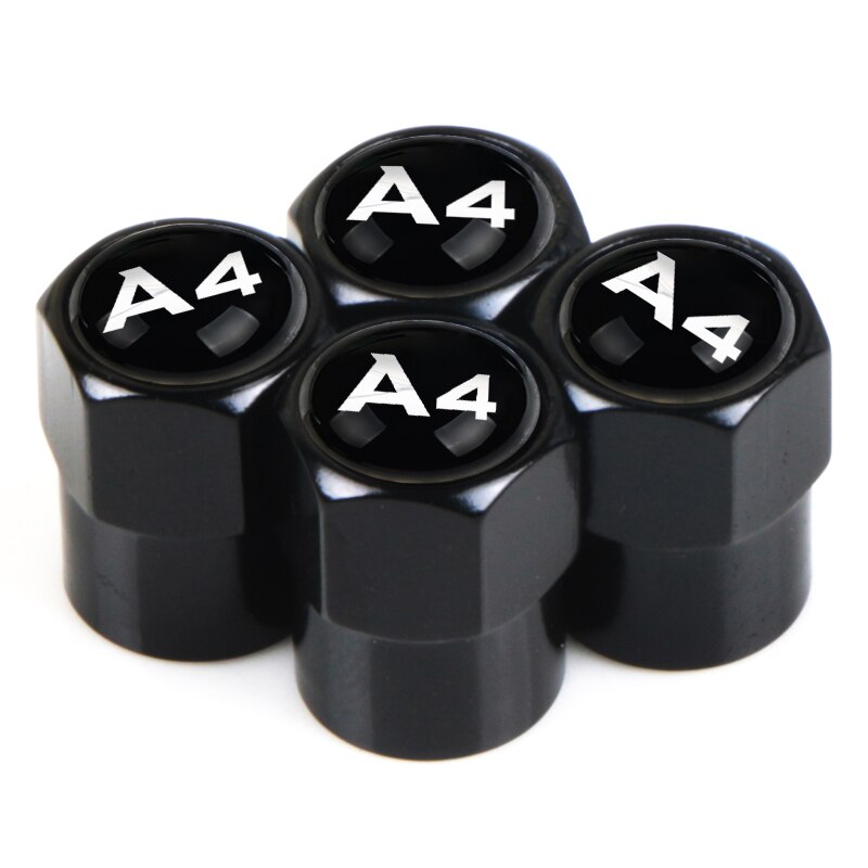 Set 4 nắp van bánh xe hơi Audi Q3 Q5 Q7 A3 A4 A5 A6 A7 A8 B5 B6 B7 B8 B9 Tt
