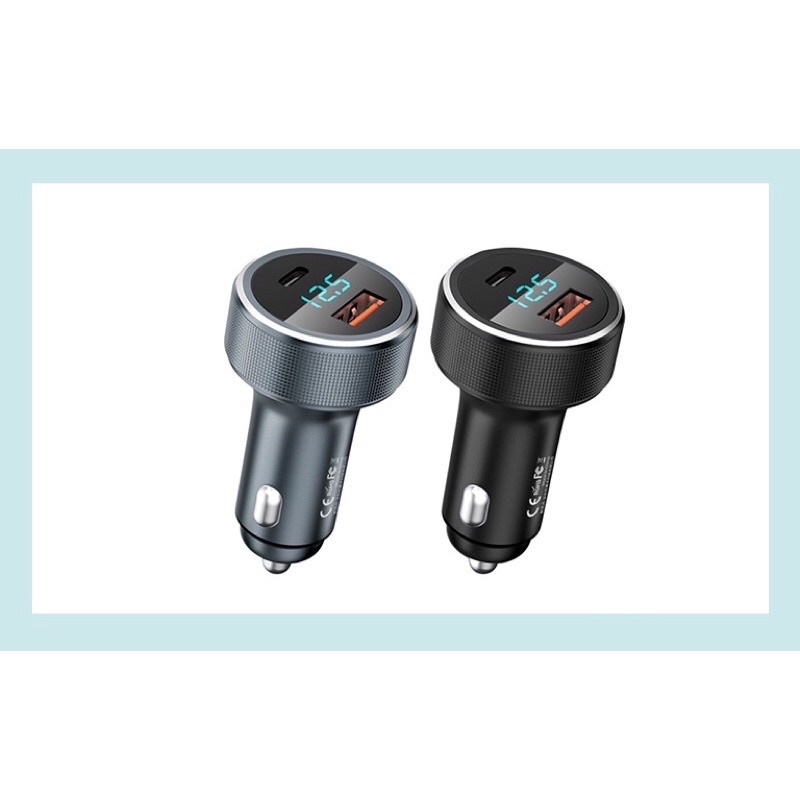 [ Chính hãng Remax ] Củ sạc nhanh oto 2 cổng 58.5W RCC-215 USB và Type C điện thoại tự ngắt BH 1 đổi 1 chính hãng