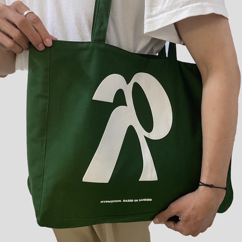 TÚI TOTE BAG IN NỔI LOGO 2 MẶT, HYPNOTISM
