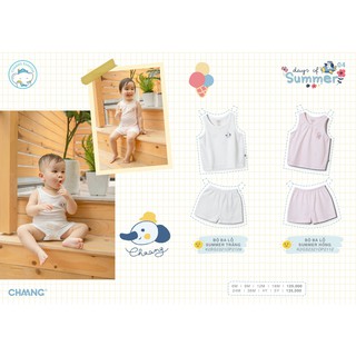 [Chaang] Bộ ba lỗ summer trắng