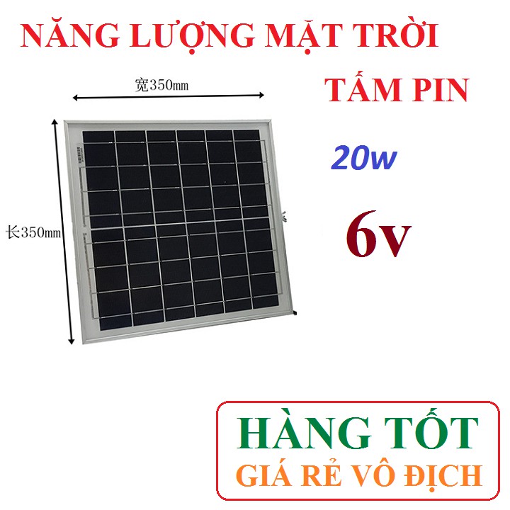 TẤM PIN NĂNG LƯỢNG MẶT TRỜI 15W, 18W, 20W, 25W, 30W, 40W, 50W, 6V