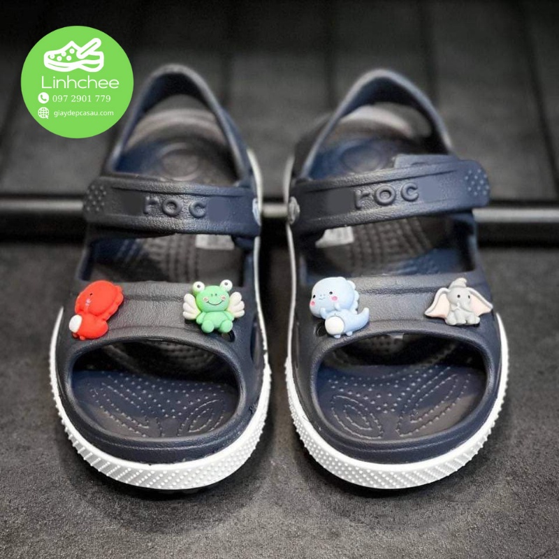 Sandal Cross Trẻ Em Band II Màu Navy Bé Trai