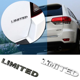 Tem chữ nổi limited trang trí ô tô