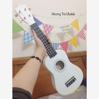Bộ đàn ukulele soprano màu trơn size 21 (gồm đàn, bao da, capo, dây dự phòng, pick gảy và voucher giảm giá)