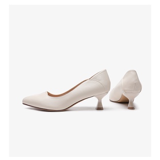 [Sẵn size 35] Giày cao gót Dusto gót 5cm da mềm, đế êm