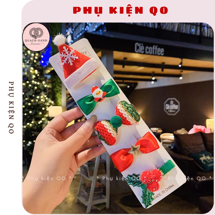 Set 10 kẹp mái Noel dễ thương cho bạn gái - KEP13