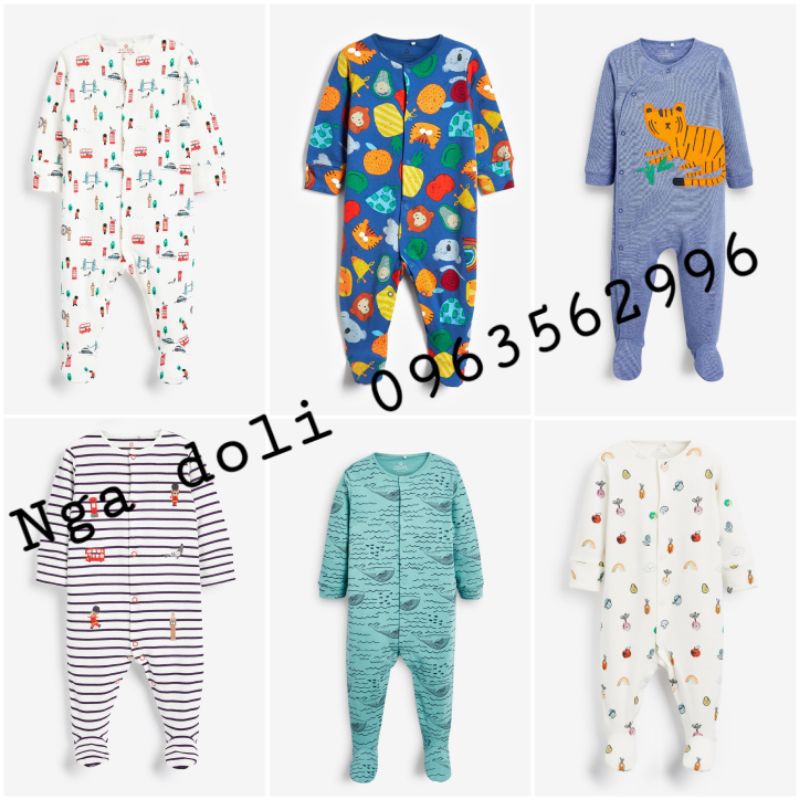 Body liền tất sleepsuit Next - Body Nỉ cho bé (HÀNG CÓ SẴN)