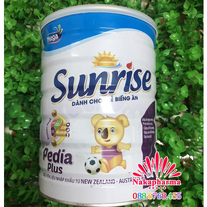 Sữa bột Sunrise Pedia Plus 900g cho bé biếng ăn