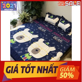 Bộ ga gối poly 1m2 mẫu happnies 03