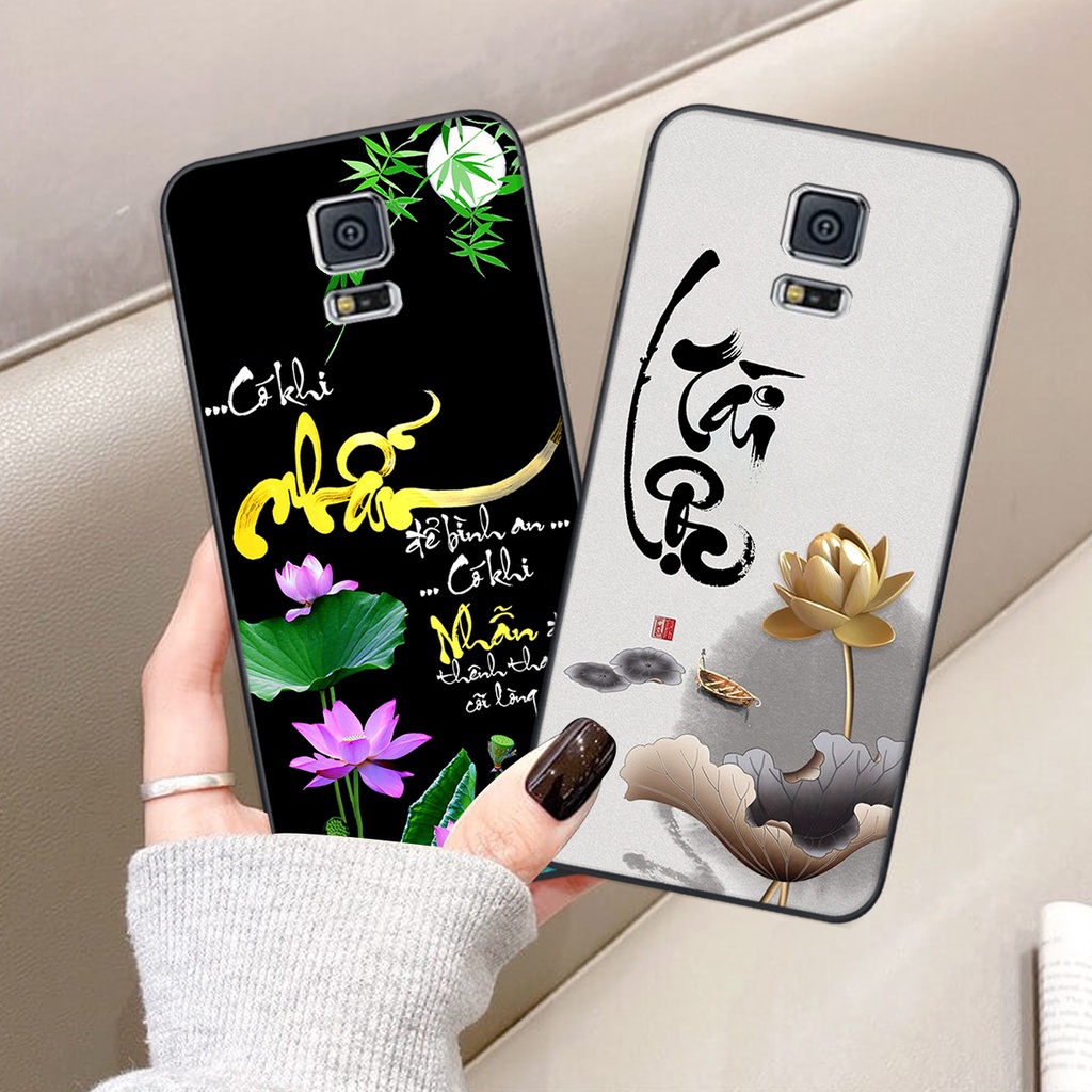 Ốp lưng Samsung Galaxy S5 in hình chữ tài chữ lộc, Cha Mẹ, bình an SIÊU ĐẸP