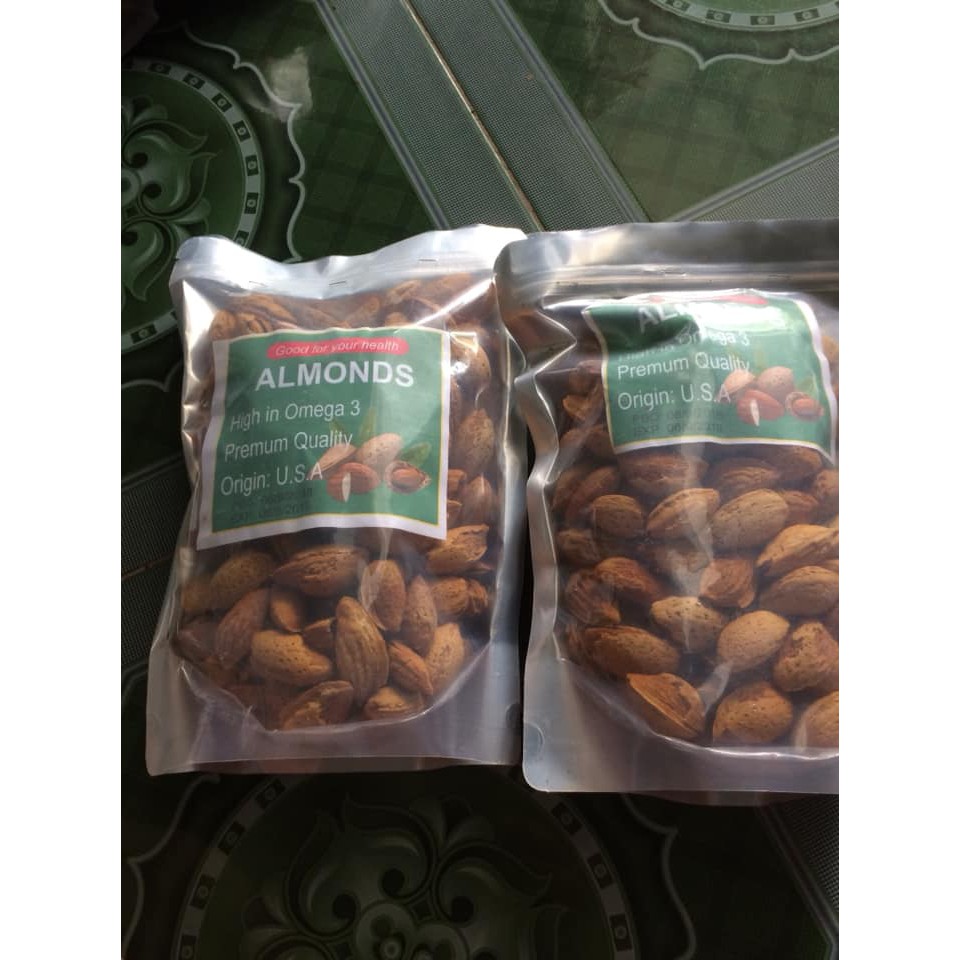 Hạnh Nhân Mỹ Rang Bơ (500g)