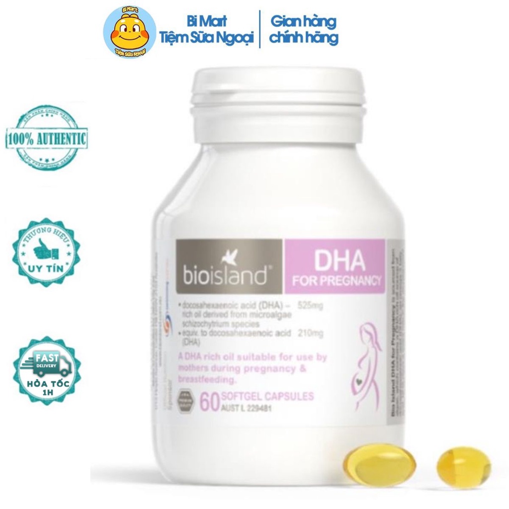 Viên uống bổ sung DHA cho mẹ bầu bổ sung dưỡng chất DHA các vitamin chính hãng  - 𝐁𝐢 𝐌𝐚𝐫𝐭