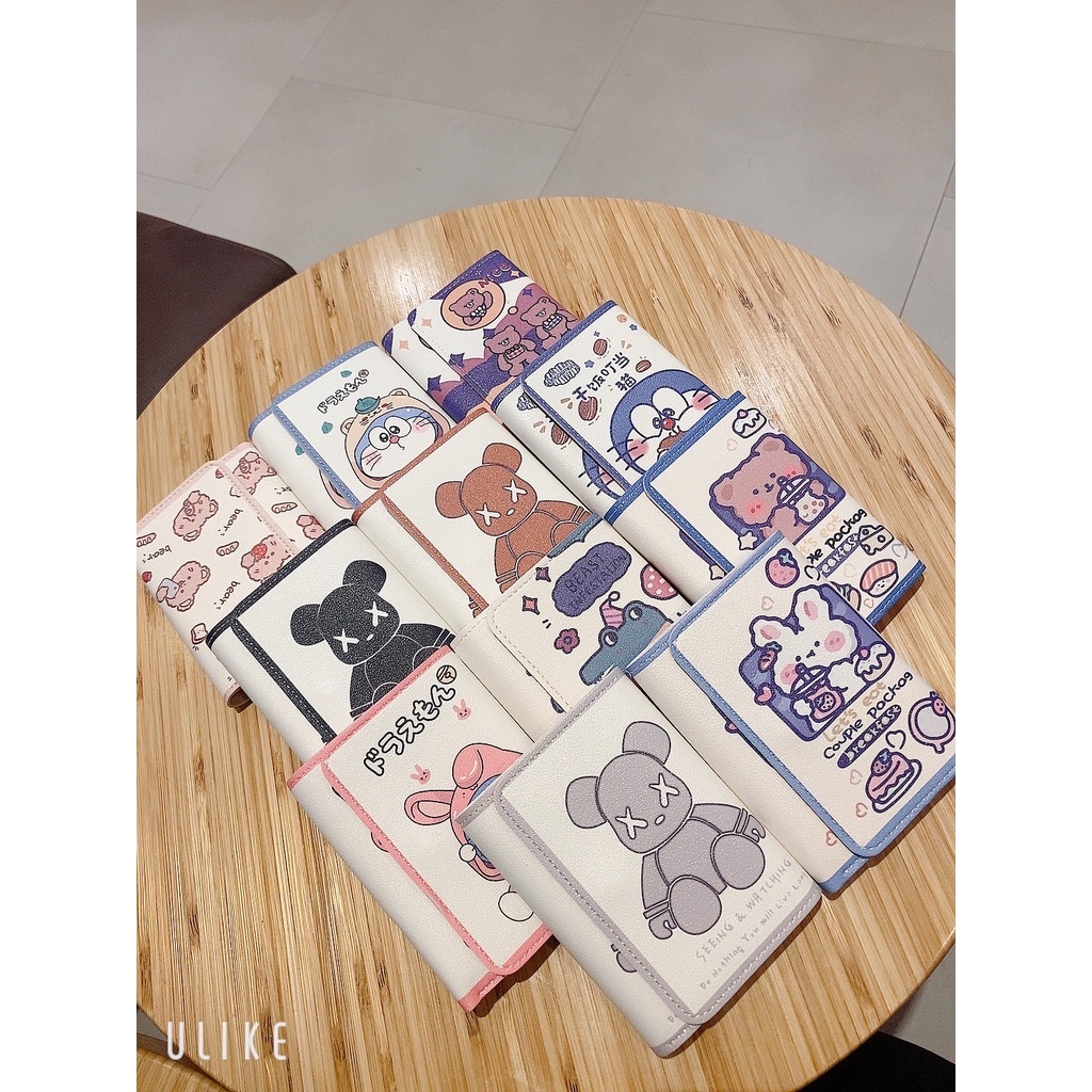 Ví Mini Gấp 3 Nhiều Ngăn Họa Tiết Siêu Cute Nhỏ Gọn Bỏ Túi