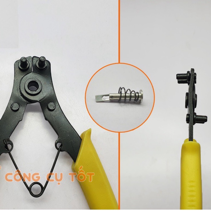 Kìm mở phe 4 đầu trong ngoài thẳng cong 170mm