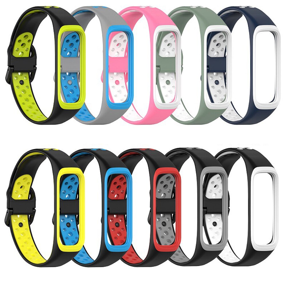 Dây đeo silicon thoáng khí cho đồng hồ thông minh Samsung Galaxy fit 2 Galaxy fit2 SM-R220