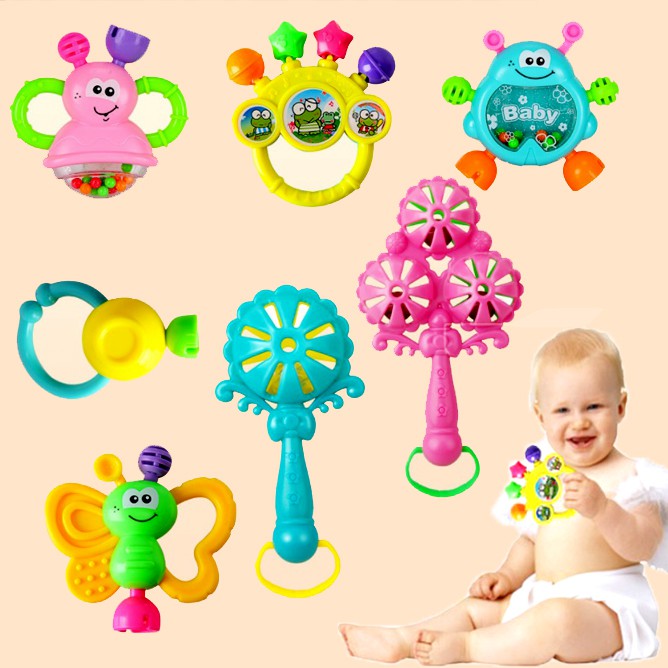 Đồ Chơi Xúc Xắc Lục Lạc 10 PSC Nhiều Màu (Bé Trai)