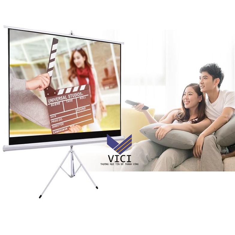 [Mã 159ELSALE hoàn 7% đơn 300K] Màn Chiếu 3 Chân 85inch Kích Thước 1m52 x 1m52 Chính Hãng