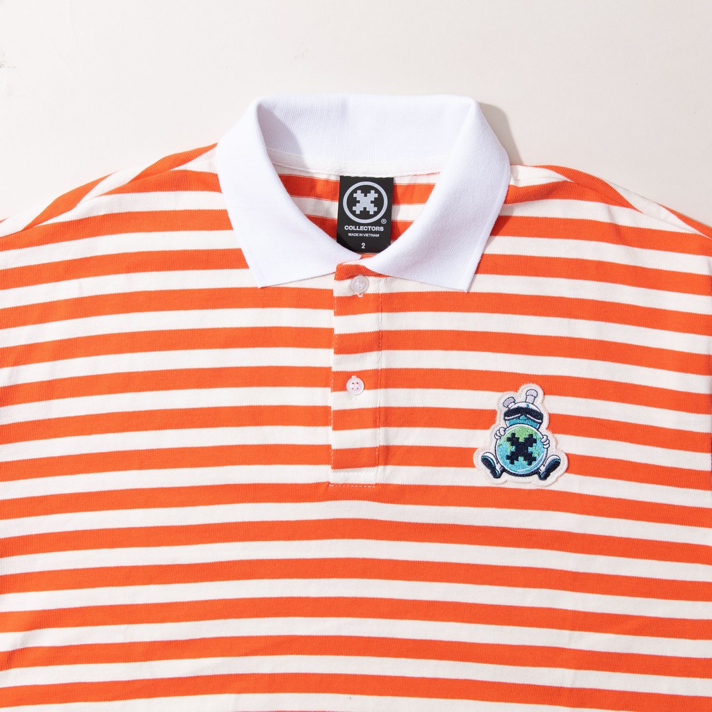 Áo Polo Collectors Dr.Bon Striped &quot;Orange&quot;