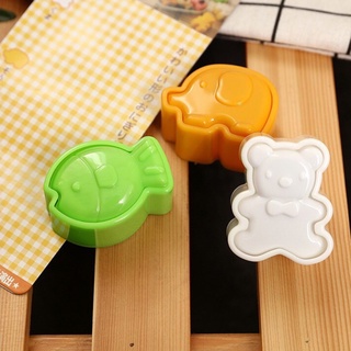 khuôn tạo hình cơm cho bé, set 3 khuôn hình động vật cho bé - MAMI.TITI