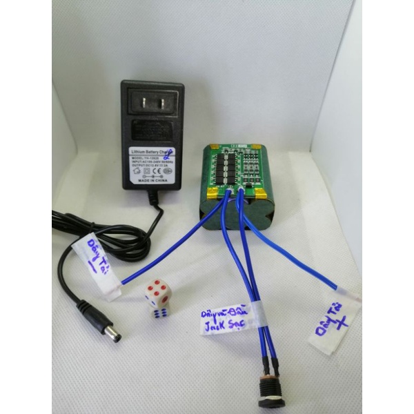 Khối Pin National 3S2P_12,6V kèm adapter sạc 12,6V2A | BigBuy360 - bigbuy360.vn