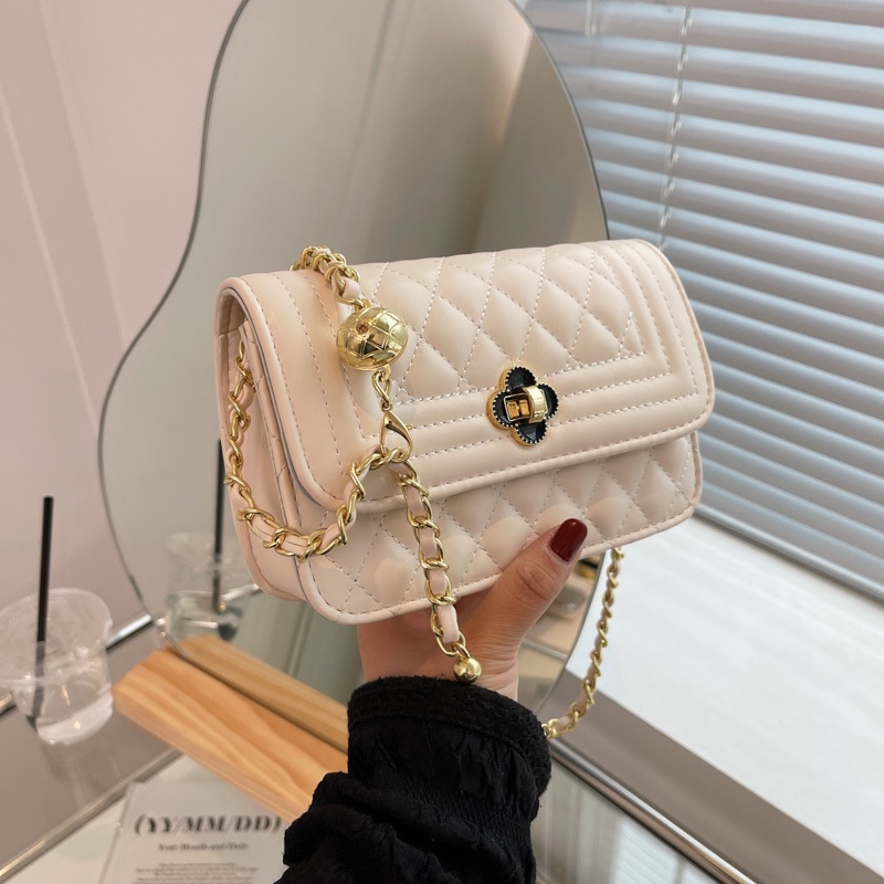 Túi Đeo Vai Hình Vuông Cỡ Nhỏ Đính Hạt Vàng Thời Trang Mùa Hè  Cho Nữ