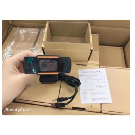 Webcam pc máy tính USB có mic 4k WCHR001 Livestream Học trực tuyến Online Zoom kẹp màn hình siêu rõ nét góc rộng Full HD