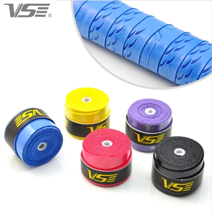 Combo 05 chiếc quấn cán vợt cầu lông, tennis VS chính hãng, cao su non thấm hút mồ hôi êm tay new 2022