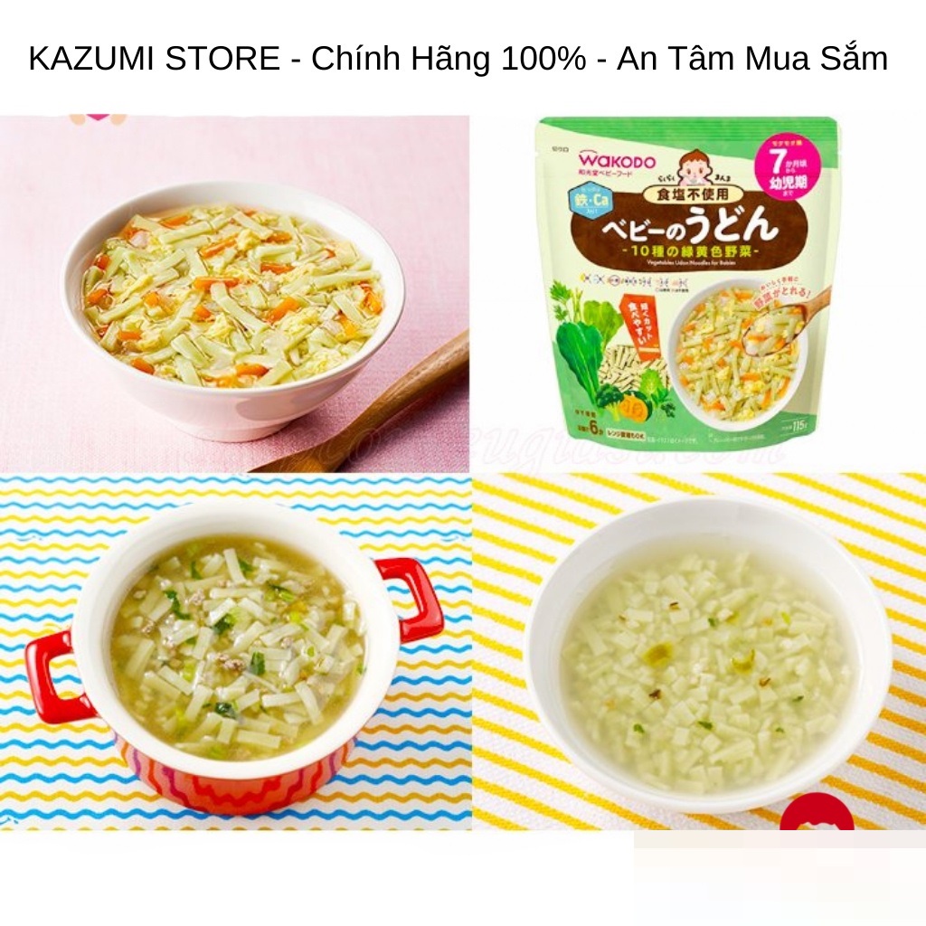 Các loại Mì, Nui Wakodo Cho Bé Từ 6- 9 Tháng Tuổi - Nhật Bản (130g)