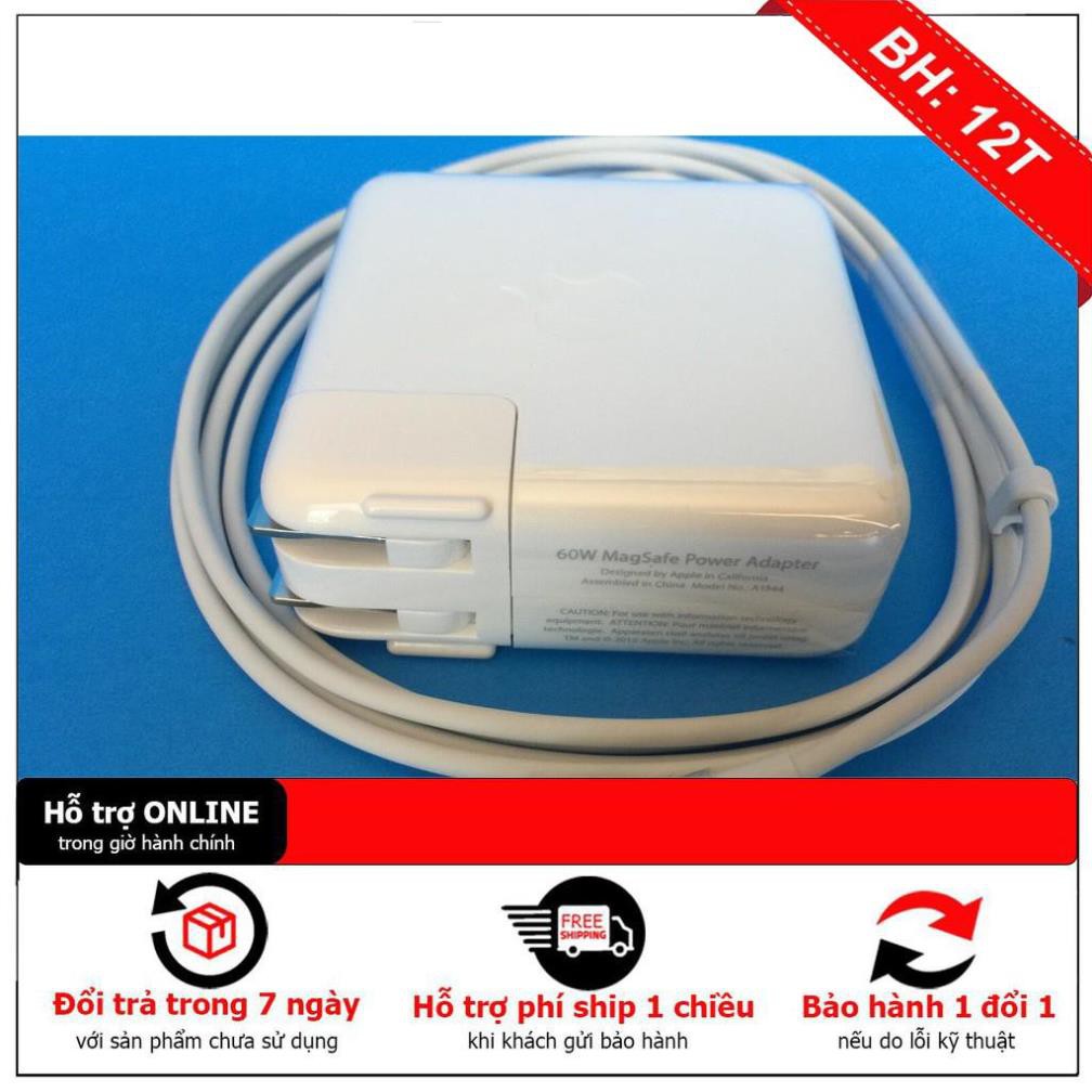 [BH12TH] CỤC SẠC ZIN DÙNG CHO MACBOOK PRO 13 13" 2009 2010 2011 2012 60W MS1 MAGSAFE 1