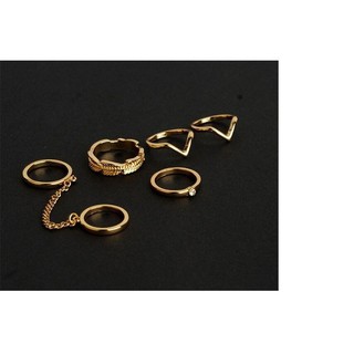 Set nhẫn hợp kim cá tính