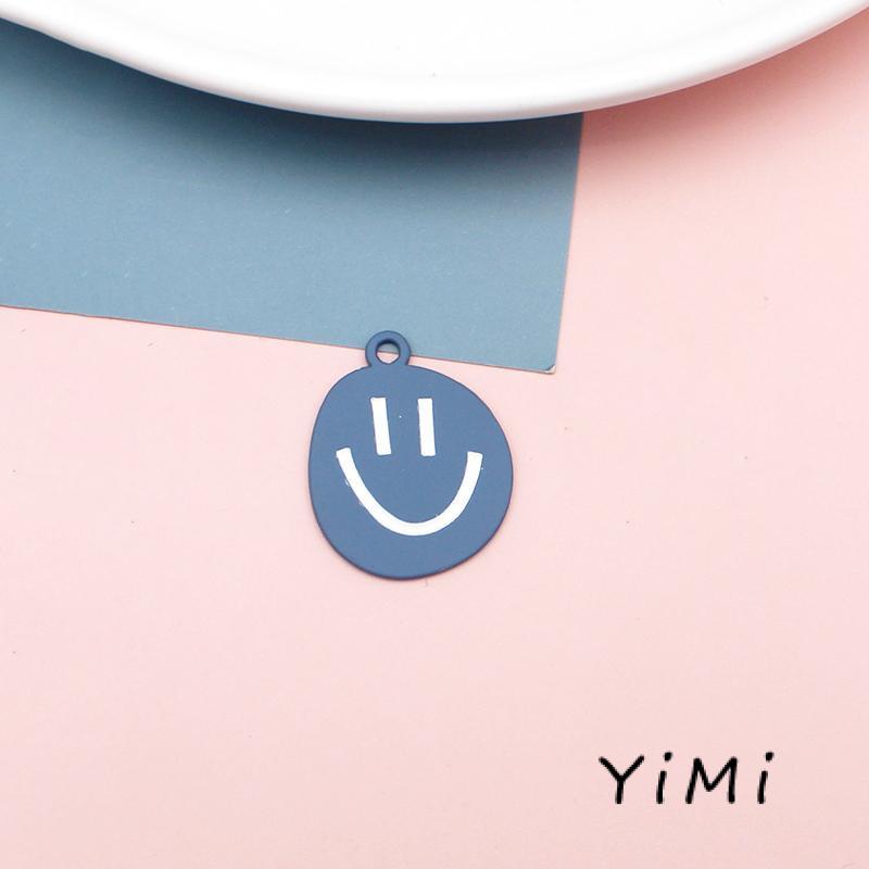 Dây chuyền mặt hình mặt cười nhiều màu sắc dễ thương cho cặp đôi