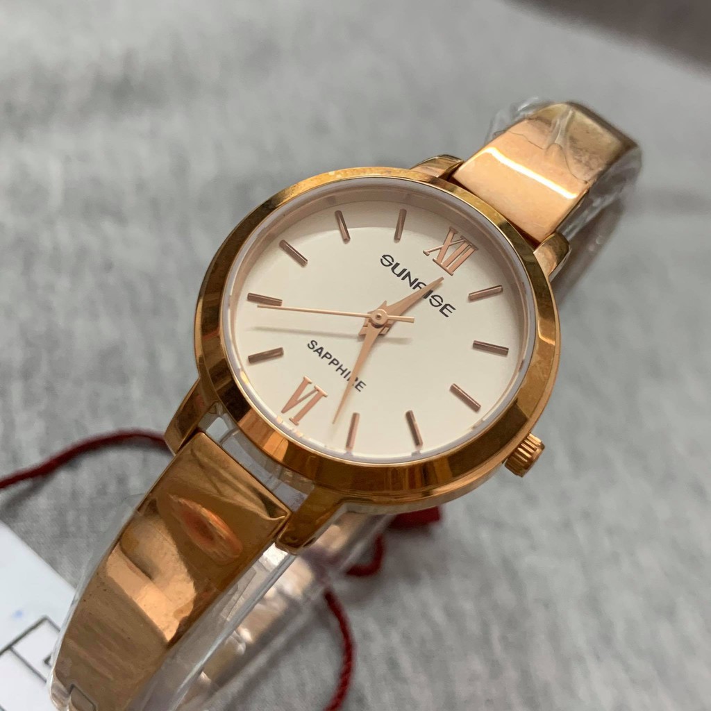 Đồng hồ Sunrise nữ chính hãng Nhật Bản L714SWA.RG - kính saphire chống trầy - bảo hà
