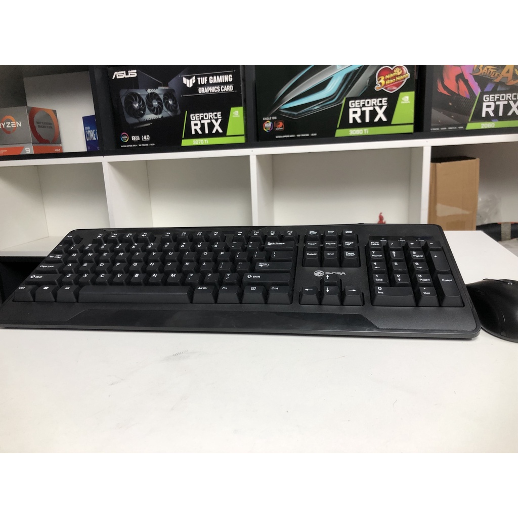 Bộ Phím Chuột E Dra Bàn Phím EK 501 + Chuột EM 601 Hàng Chính Hãng Bảo Hành 2 Năm - Hoàng Long Computer
