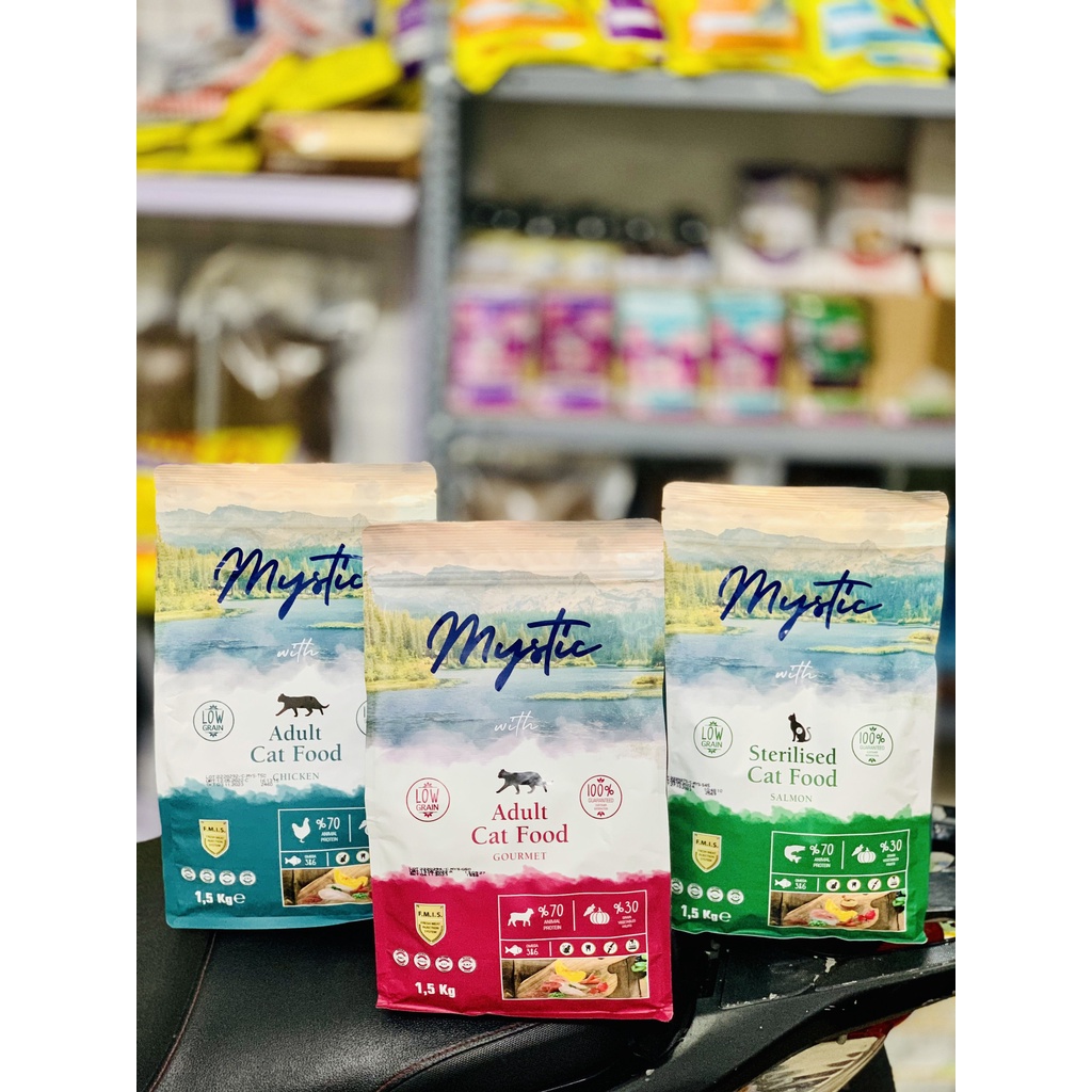 Hạt Mystic cho mèo trưởng thành - Các lựa chọn 1kg và 1,5kg