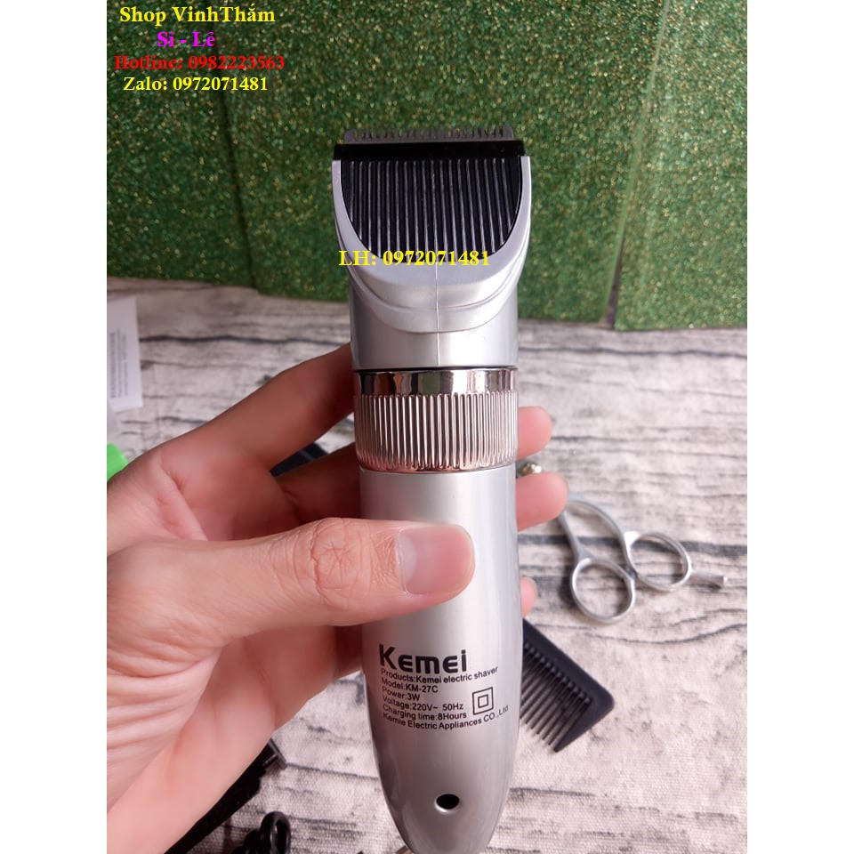 tông đơ cắt tóc gia đình[TẶNG KÈM BỘ KÉO+LẤY RÁY TAI CÓ ĐÈN+LƯỢC]