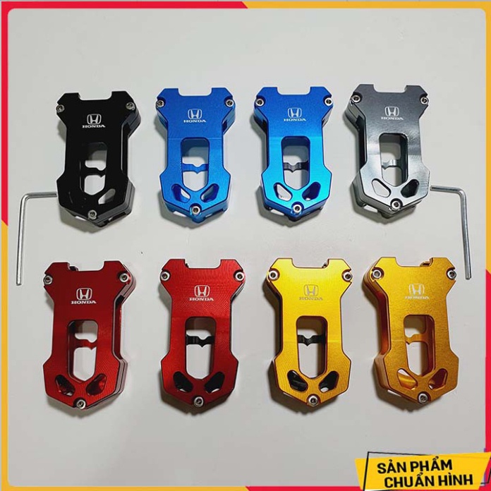 Ốp chìa khóa CNC Smartkey Honda SH, SH MODE, PCX, LEAD, AIR BLADE, VISION ( MẪU HONDA) - tặng lục giác Ảnh thật Sp