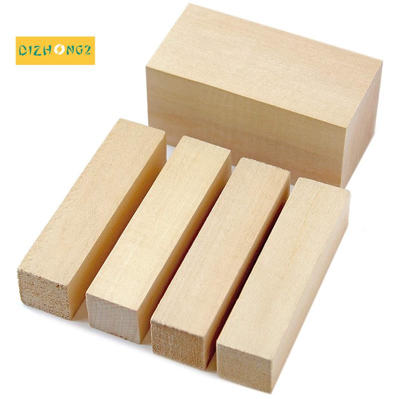 5 Chiếc Khắc Khối Gỗ Whittling Khối Gỗ Basswood Khắc Khối Chưa Hoàn Thành Bộ Gỗ Mềm Để Khắc Người Mớ