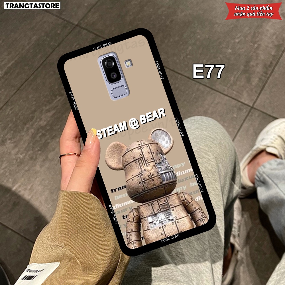 Ốp lưng Samsung J8 in hình gấu Bearbrick,Metal Style,Doremon siêu dễ thương chất lượng