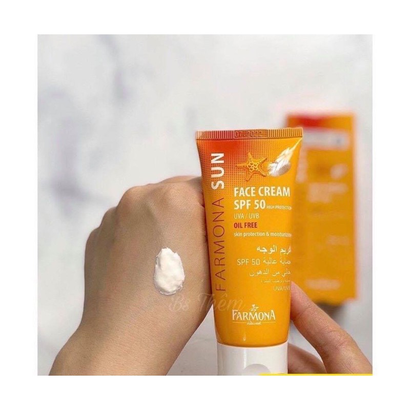 Kem chống nắng SPF50 không chứa dầu cho da mặt - Farmona Sun Face Cream SPF50 Oil Free 50ml