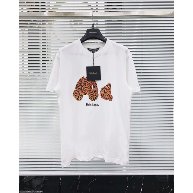 Áo Phông Nam Hình Gấu Palm Angels Siêu Đẹp - Áo Phông Nam Cổ Tròn Palm Angels Thời Trang Siêu Hot