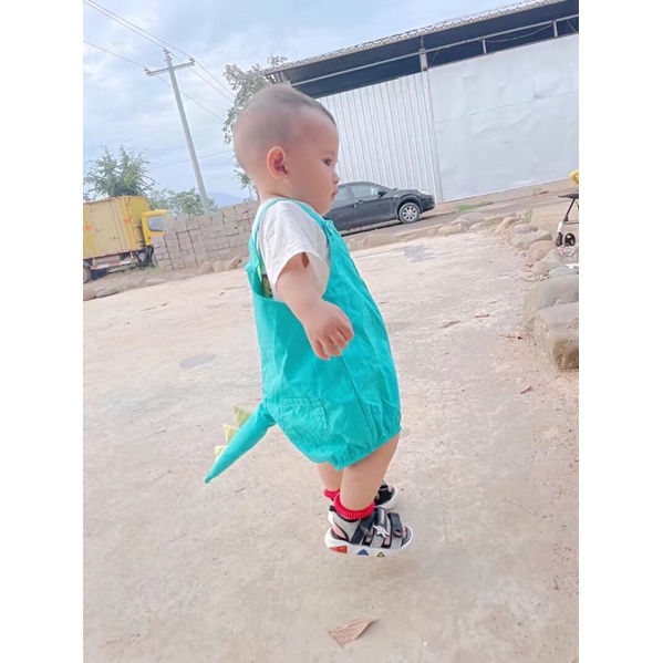 Bộ liền thân họa tiết khủng long đáng yêu CuTe Cho Bé Hàng Oder Qc,e có sẵn ạ