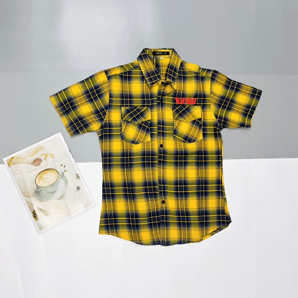 (HCM) ÁO SƠ MI NAM NGẮN TAY CARO THỜI TRANG NAM MỚI SIÊU ĐẸP HOTTREND CHO CÁC ANH EM KME FASHION